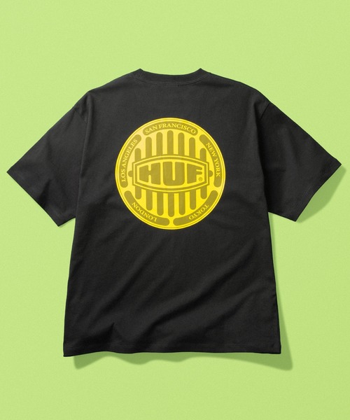 HUF(ハフ)の「DRAIN CAP TEE(Tシャツ/カットソー・メンズ・ブラック/ベージュ系その他/ホワイト・XL/M/S/L)」の9枚目の写真