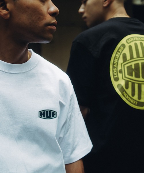 HUF(ハフ)の「DRAIN CAP TEE(Tシャツ/カットソー・メンズ・ブラック/ベージュ系その他/ホワイト・XL/M/S/L)」の4枚目の写真