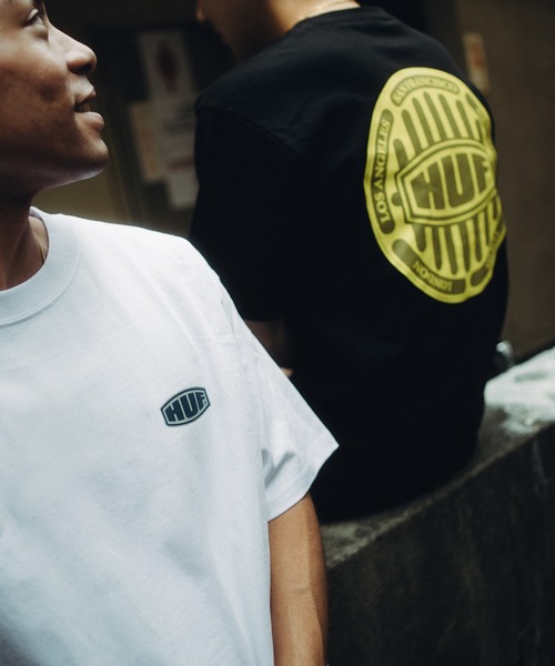 HUF(ハフ)の「DRAIN CAP TEE(Tシャツ/カットソー・メンズ・ブラック/ベージュ系その他/ホワイト・XL/M/S/L)」の5枚目の写真