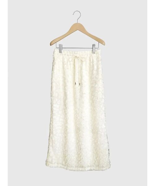 FIKA.(フィーカ)の「Jacquard tight skirt(スカート・レディース・オフホワイト/ブラウン・MEDIUM)」の3枚目の写真