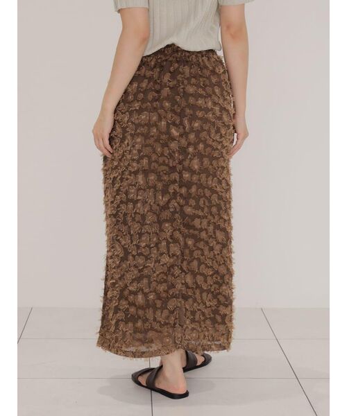FIKA.(フィーカ)の「Jacquard tight skirt(スカート・レディース・オフホワイト/ブラウン・MEDIUM)」の13枚目の写真