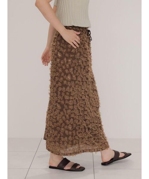 FIKA.(フィーカ)の「Jacquard tight skirt(スカート・レディース・オフホワイト/ブラウン・MEDIUM)」の14枚目の写真