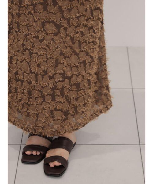FIKA.(フィーカ)の「Jacquard tight skirt(スカート・レディース・オフホワイト/ブラウン・MEDIUM)」の15枚目の写真