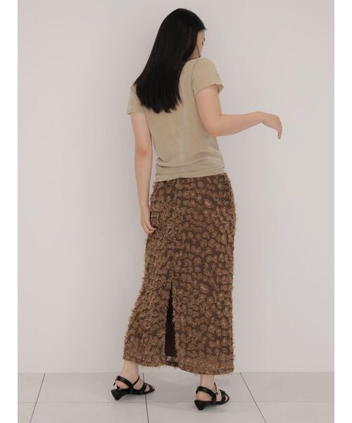FIKA.(フィーカ)の「Jacquard tight skirt(スカート・レディース・オフホワイト/ブラウン・MEDIUM)」の19枚目の写真