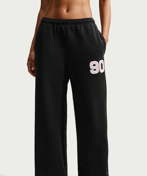 NIKE(ナイキ)の「ナイキ Studio Fleece ミディアムウェイト ウィメンズ ミッドライズ ワイドレッグパンツ / Nike Studio Fleece Medium Weight Women's Mid-Rise Wide-Leg Pants IV5749-010 Black(スウェットパンツ・レディース・ブラック・XS/S/L/XL/M)」の3枚目の写真