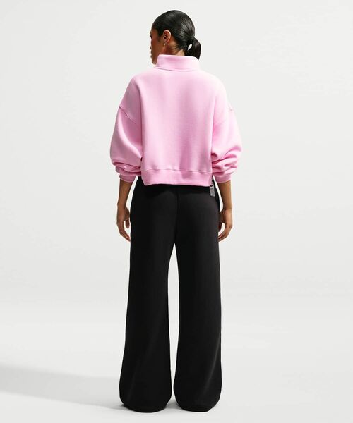 NIKE(ナイキ)の「ナイキ Studio Fleece ミディアムウェイト ウィメンズ ミッドライズ ワイドレッグパンツ / Nike Studio Fleece Medium Weight Women's Mid-Rise Wide-Leg Pants IV5749-010 Black(スウェットパンツ・レディース・ブラック・XS/S/L/XL/M)」の6枚目の写真