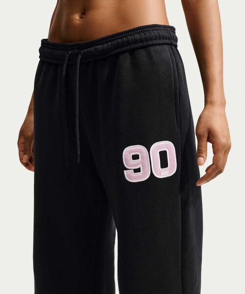 NIKE(ナイキ)の「ナイキ Studio Fleece ミディアムウェイト ウィメンズ ミッドライズ ワイドレッグパンツ / Nike Studio Fleece Medium Weight Women's Mid-Rise Wide-Leg Pants IV5749-010 Black(スウェットパンツ・レディース・ブラック・XS/S/L/XL/M)」の7枚目の写真