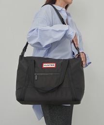 【HUNTER】ナイロン ミディアム トップ クリップ トート バッグ UBS1201KBM