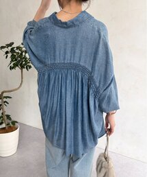 Jena espace merveilleux | テンセルバックシャーリングシャツ(シャツ/ブラウス)