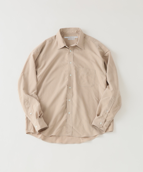 JOURNAL STANDARD(ジャーナルスタンダード)の「TRISECT2 / ピーチ ポプリン リラックス フィット シャツ(シャツ/ブラウス・メンズ・バーガンディー/ベージュ/ブラック・MEDIUM/LARGE)」の2枚目の写真