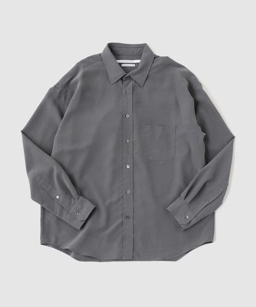 JOURNAL STANDARD(ジャーナルスタンダード)の「TRISECT2 / ピーチ ポプリン リラックス フィット シャツ(シャツ/ブラウス・メンズ・バーガンディー/ベージュ/ブラック/スミクロ・MEDIUM/LARGE)」の3枚目の写真