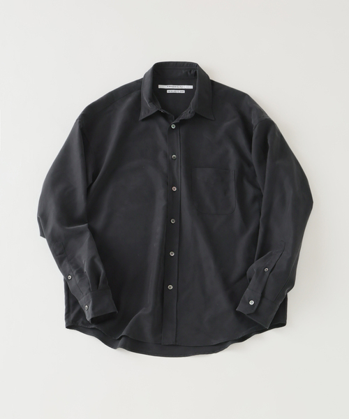 JOURNAL STANDARD(ジャーナルスタンダード)の「TRISECT2 / ピーチ ポプリン リラックス フィット シャツ(シャツ/ブラウス・メンズ・バーガンディー/ベージュ/ブラック・MEDIUM/LARGE)」の1枚目の写真