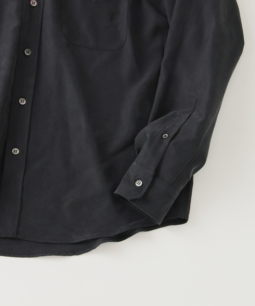 JOURNAL STANDARD(ジャーナルスタンダード)の「TRISECT2 / ピーチ ポプリン リラックス フィット シャツ(シャツ/ブラウス・メンズ・バーガンディー/ベージュ/ブラック・MEDIUM/LARGE)」の4枚目の写真