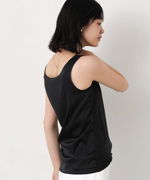 Gready Brilliant（グレディブリリアン）の「前後２ｗａｙ箔×サテンタンク（タンクトップ・レディース・ブラック/ベージュ・38）」の9枚目の写真