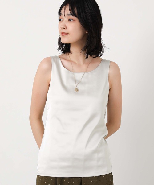 Gready Brilliant（グレディブリリアン）の「前後２ｗａｙ箔×サテンタンク（タンクトップ・レディース・ブラック/ベージュ・38）」の11枚目の写真