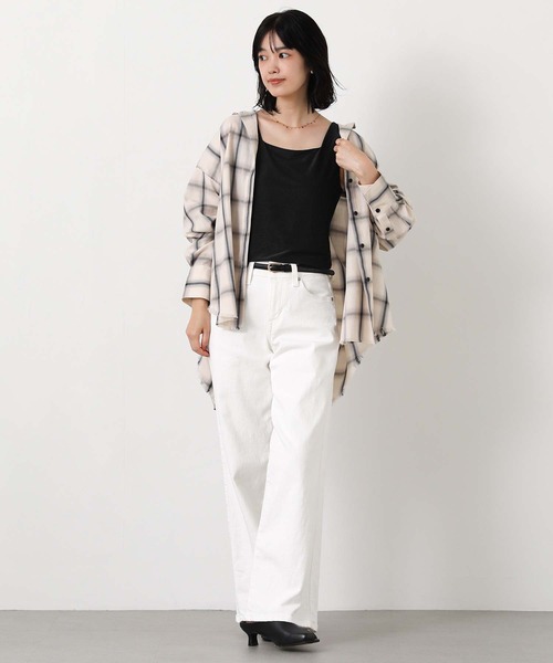 Gready Brilliant（グレディブリリアン）の「前後２ｗａｙ箔×サテンタンク（タンクトップ・レディース・ブラック/ベージュ・38）」の3枚目の写真