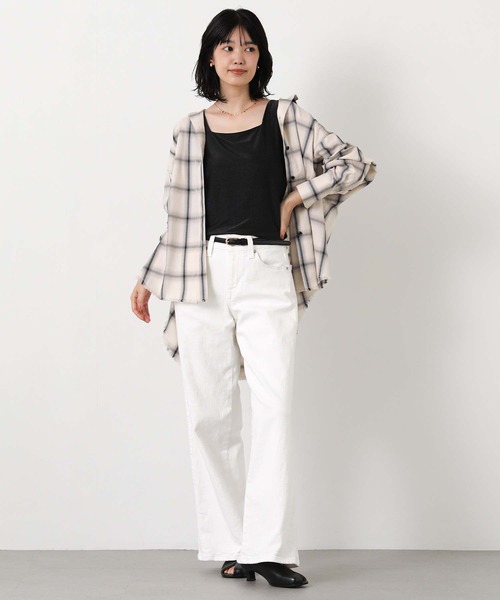 Gready Brilliant（グレディブリリアン）の「前後２ｗａｙ箔×サテンタンク（タンクトップ・レディース・ブラック/ベージュ・38）」の4枚目の写真