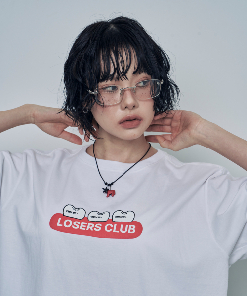 LOSERS CLUB(ルーザーズクラブ)の「GUMS ロゴグラフィック半袖Tシャツ ホワイト(Tシャツ/カットソー・レディース・その他・1(M)/2(L)/0)」の4枚目の写真