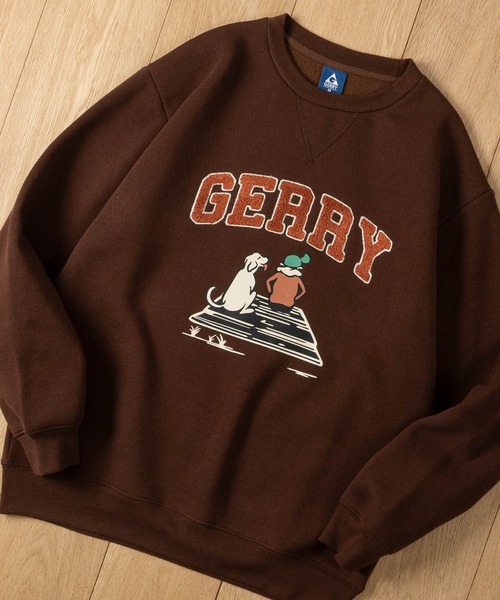 GERRY(ジェリー)の「【ag】〔GERRY/ジェリー〕ライトウォーム裏起毛 サガラ刺繍クルーネックスウェット 軽量/暖かい(スウェット・メンズ・ホワイト/ブラック/マスタード/アッシュグレー/ブラウン・MEDIUM/LARGE)」の4枚目の写真