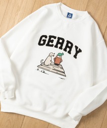 【ag】〔GERRY/ジェリー〕ライトウォーム裏起毛 サガラ刺繍クルーネックスウェット 軽量/暖かい