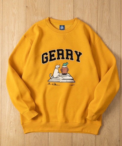 GERRY(ジェリー)の「【ag】〔GERRY/ジェリー〕ライトウォーム裏起毛 サガラ刺繍クルーネックスウェット 軽量/暖かい(スウェット・メンズ・ホワイト/ブラック/マスタード/アッシュグレー/ブラウン・MEDIUM/LARGE)」の14枚目の写真