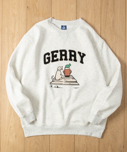 GERRY(ジェリー)の「【ag】〔GERRY/ジェリー〕ライトウォーム裏起毛 サガラ刺繍クルーネックスウェット 軽量/暖かい(スウェット・メンズ・ホワイト/ブラック/マスタード/アッシュグレー/ブラウン・MEDIUM/LARGE)」の10枚目の写真