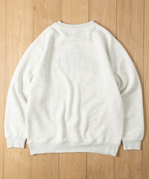 GERRY(ジェリー)の「【ag】〔GERRY/ジェリー〕ライトウォーム裏起毛 サガラ刺繍クルーネックスウェット 軽量/暖かい(スウェット・メンズ・ホワイト/ブラック/マスタード/アッシュグレー/ブラウン・MEDIUM/LARGE)」の11枚目の写真