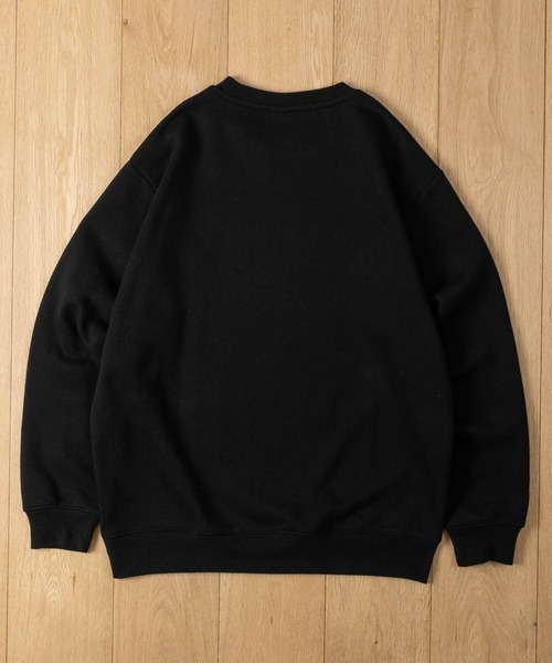 GERRY(ジェリー)の「【ag】〔GERRY/ジェリー〕ライトウォーム裏起毛 サガラ刺繍クルーネックスウェット 軽量/暖かい(スウェット・メンズ・ホワイト/ブラック/マスタード/アッシュグレー/ブラウン・MEDIUM/LARGE)」の9枚目の写真
