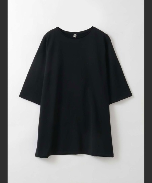 HER.(ハー)の「コットンチュニックプルオーバー(Tシャツ/カットソー・レディース・ホワイト/ブラック・フリー)」の1枚目の写真