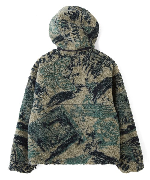 X-girl(エックスガール)の「BRUSHED COLLAGE GRAPHIC REVERSIBLE BOA BLOUSON(その他アウター・レディース・ベージュ/グレー/ピンク・S/M)」の17枚目の写真
