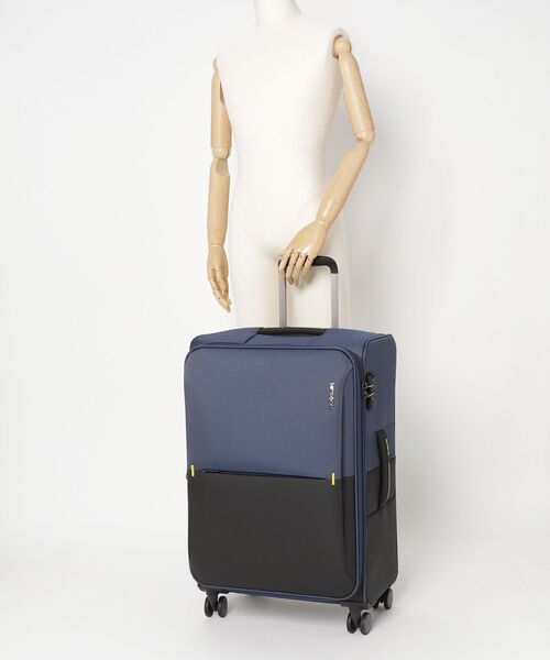 Samsonite(サムソナイト)の「サムソナイト STRARIUM スピナー 69/25 エキスパンダー ネイビー(スーツケース/キャリーバッグ・メンズ・ネイビー・M)」の2枚目の写真