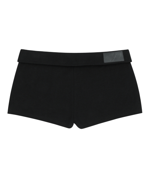 FOR THE WEATHER(フォーザウェザー)の「ローライズフォールドオーバーショートパンツ(ブラック)(その他パンツ・レディース・その他・ONE SIZE)」の3枚目の写真
