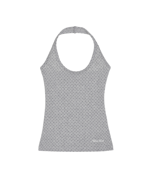 NICK&NICOLE(ニックアンドニコール)の「DOT HALTER NECK SLEEVELESS TOP_MELANGE(Tシャツ/カットソー・レディース・その他・FREE)」の1枚目の写真