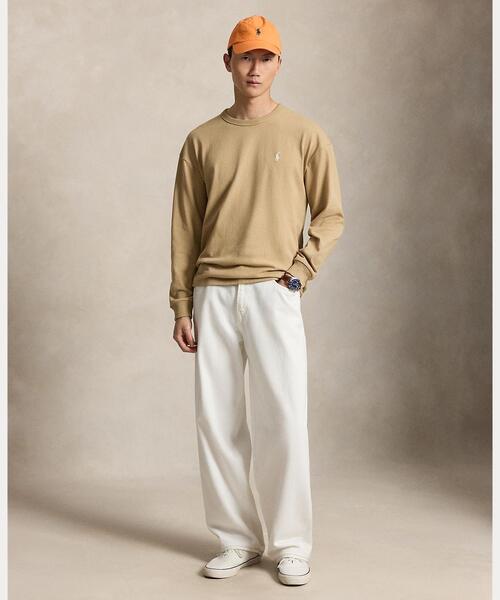 POLO RALPH LAUREN（ポロ ラルフ ローレン）の「リラックス フィット ジャージー ロングスリーブ Tシャツ（Tシャツ/カットソー・メンズ・ブラウン系3・XS/XL/S/M/L）」の6枚目の写真