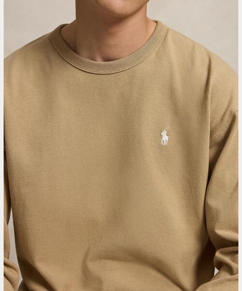 POLO RALPH LAUREN（ポロ ラルフ ローレン）の「リラックス フィット ジャージー ロングスリーブ Tシャツ（Tシャツ/カットソー・メンズ・ブラウン系3・XS/XL/S/M/L）」の4枚目の写真