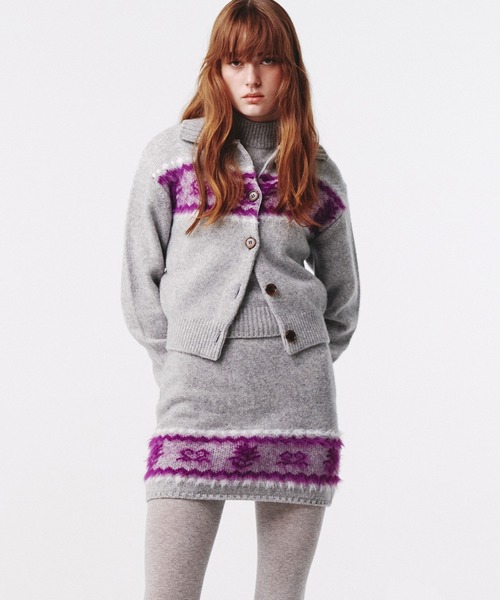 Kijun(キジュン)の「Kijun / Nordic Knit Cardigan / 254WTPCDM01OT,254WTPCDM01MGKijun / Nordic Knit Cardigan / 254WTPCDM01OT,254WTPCDM01MG 秋服 冬服(カーディガン/ボレロ・レディース・ミックスグレー・S)」の1枚目の写真