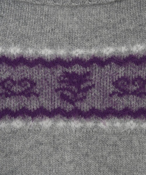 Kijun(キジュン)の「Kijun / Nordic Knit Cardigan / 254WTPCDM01OT,254WTPCDM01MGKijun / Nordic Knit Cardigan / 254WTPCDM01OT,254WTPCDM01MG 秋服 冬服(カーディガン/ボレロ・レディース・ミックスグレー・S)」の7枚目の写真