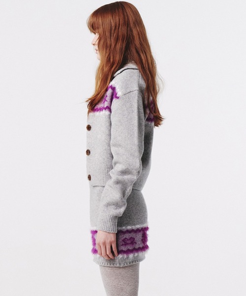 Kijun(キジュン)の「Kijun / Nordic Knit Cardigan / 254WTPCDM01OT,254WTPCDM01MGKijun / Nordic Knit Cardigan / 254WTPCDM01OT,254WTPCDM01MG 秋服 冬服(カーディガン/ボレロ・レディース・ミックスグレー・S)」の8枚目の写真
