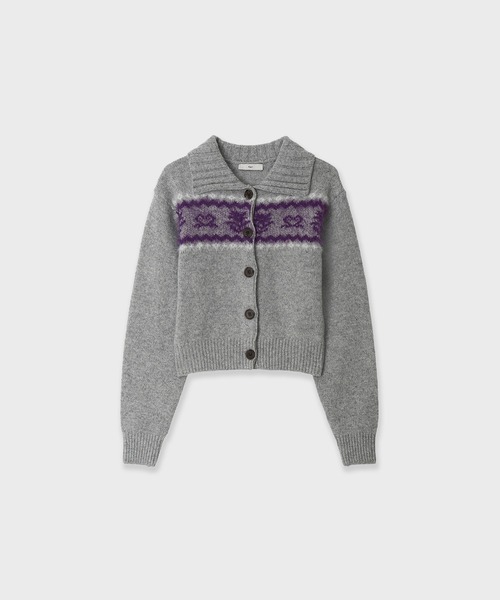 Kijun(キジュン)の「Kijun / Nordic Knit Cardigan / 254WTPCDM01OT,254WTPCDM01MGKijun / Nordic Knit Cardigan / 254WTPCDM01OT,254WTPCDM01MG 秋服 冬服(カーディガン/ボレロ・レディース・ミックスグレー・S)」の10枚目の写真