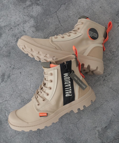 PALLADIUM（パラディウム）の「PAMPA HI DARE ZIP パンパ ハイ デア ジップ スニーカー（スニーカー・メンズ・ベージュ/ブラック/オフホワイト/カーキ・22.5cm/23.5cm/23cm/24.5cm/24cm/25.5cm/25cm/26.5cm/26cm/27.5cm/27cm/28cm/29cm）」の3枚目の写真