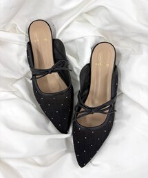 w closet | スタッズチュールミュール(サンダル)
