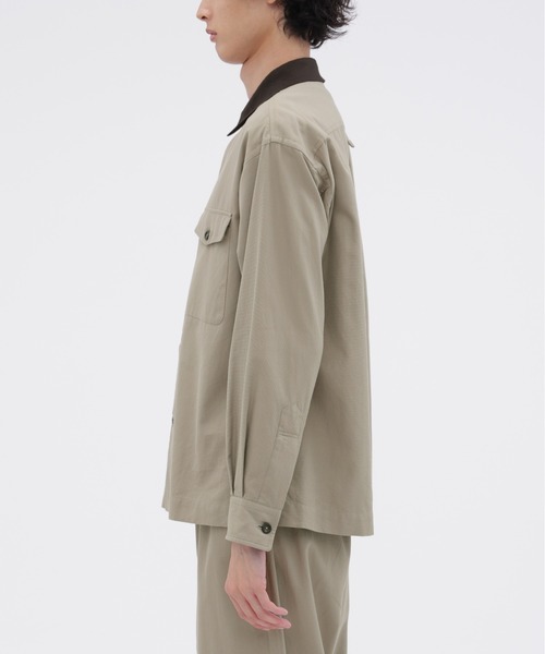 MARGARET HOWELL(マーガレットハウエル)の「TEXTURED COTTON PIQUE(シャツ/ブラウス・メンズ・ベージュ・LARGE/MEDIUM/SMALL)」の3枚目の写真
