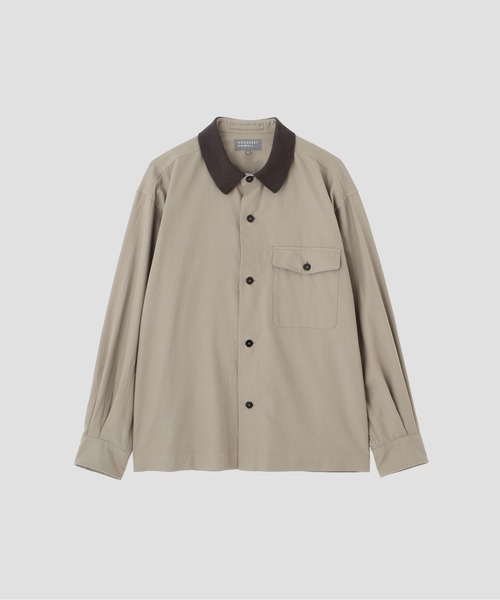 MARGARET HOWELL(マーガレットハウエル)の「TEXTURED COTTON PIQUE(シャツ/ブラウス・メンズ・ベージュ・LARGE/MEDIUM/SMALL)」の4枚目の写真