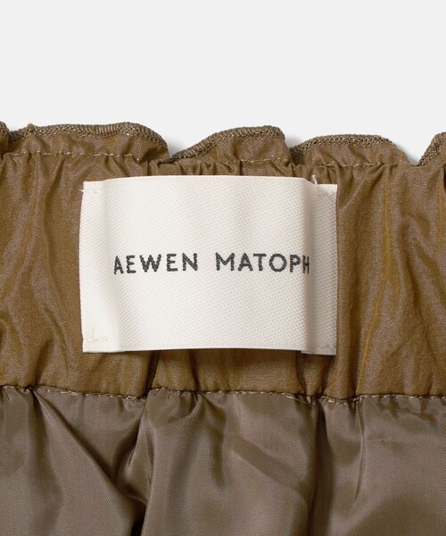 AEWEN MATOPH(イウエン マトフ)の「<AEWEN MATOPH>タック コクーンスカート ウォッシャブル(スカート・レディース・オリーブ/ブラック・38/36)」の6枚目の写真