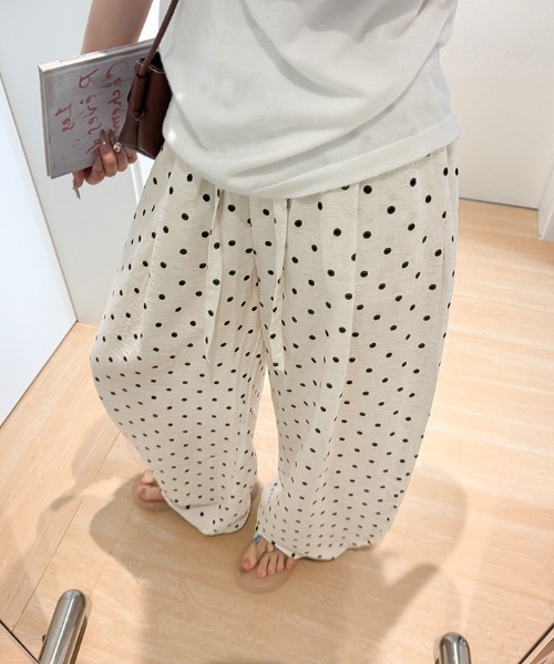 Feliz(フェリス)の「ドットルーズカーブパンツ(その他パンツ・レディース・ブラック/ホワイト・FREE)」の17枚目の写真
