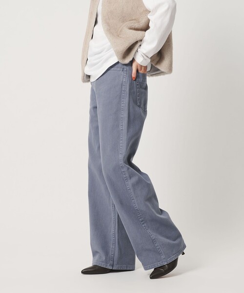 BEAUTY&YOUTH UNITED ARROWS（ビューティーアンドユースユナイテッドアローズ）の「コットンツイル フェード フレアパンツ（その他パンツ・レディース・ライトブルー・M/S/XS）」の3枚目の写真