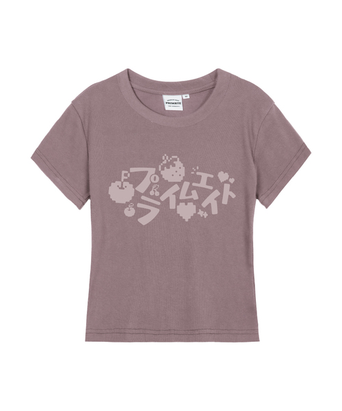 PRIMATE（プライメイト）の「PIXELPRIME レディース スリムフィット 半袖Tシャツ 6 COLORS（Tシャツ/カットソー・レディース・ホワイト/ブラック/カーキ/クリーム/ラベンダー/チャコール・SMALL/MEDIUM/LARGE）」の6枚目の写真