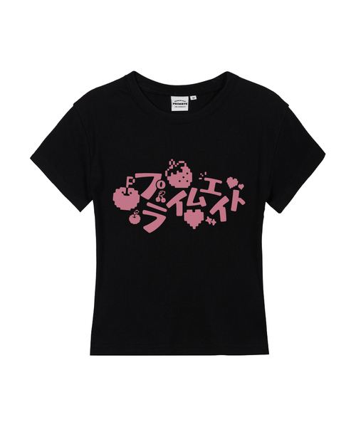 PRIMATE（プライメイト）の「PIXELPRIME レディース スリムフィット 半袖Tシャツ 6 COLORS（Tシャツ/カットソー・レディース・ホワイト/ブラック/カーキ/クリーム/ラベンダー/チャコール・SMALL/MEDIUM/LARGE）」の2枚目の写真