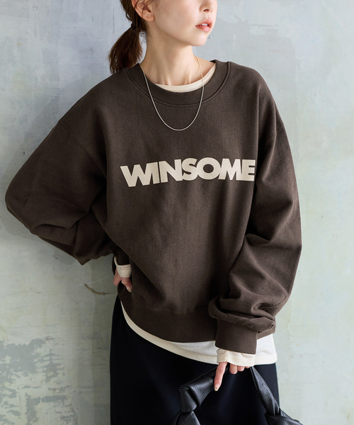 JOURNAL STANDARD(ジャーナルスタンダード)の「《新色あり/WEB限定追加》WINSOME SWEAT(スウェット・レディース・ブラウン/チャコールグレー/パープル・FREE)」の3枚目の写真