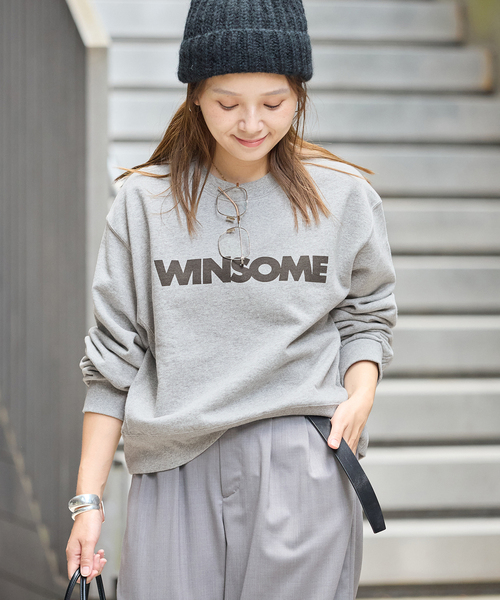 JOURNAL STANDARD(ジャーナルスタンダード)の「《新色あり/WEB限定追加》WINSOME SWEAT(スウェット・レディース・ブラウン/チャコールグレー/パープル・FREE)」の2枚目の写真